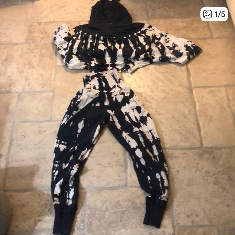 Navy and White Hoodie